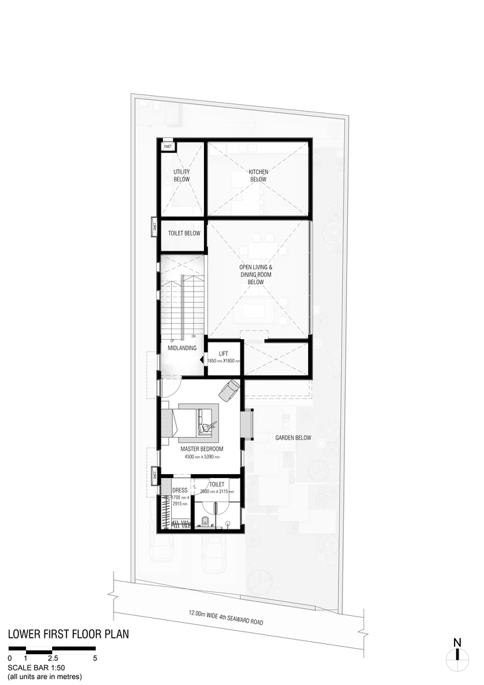 The Gully Home · 三层建筑中的垂直互联设计丨印度金奈丨ED+ Architecture-47