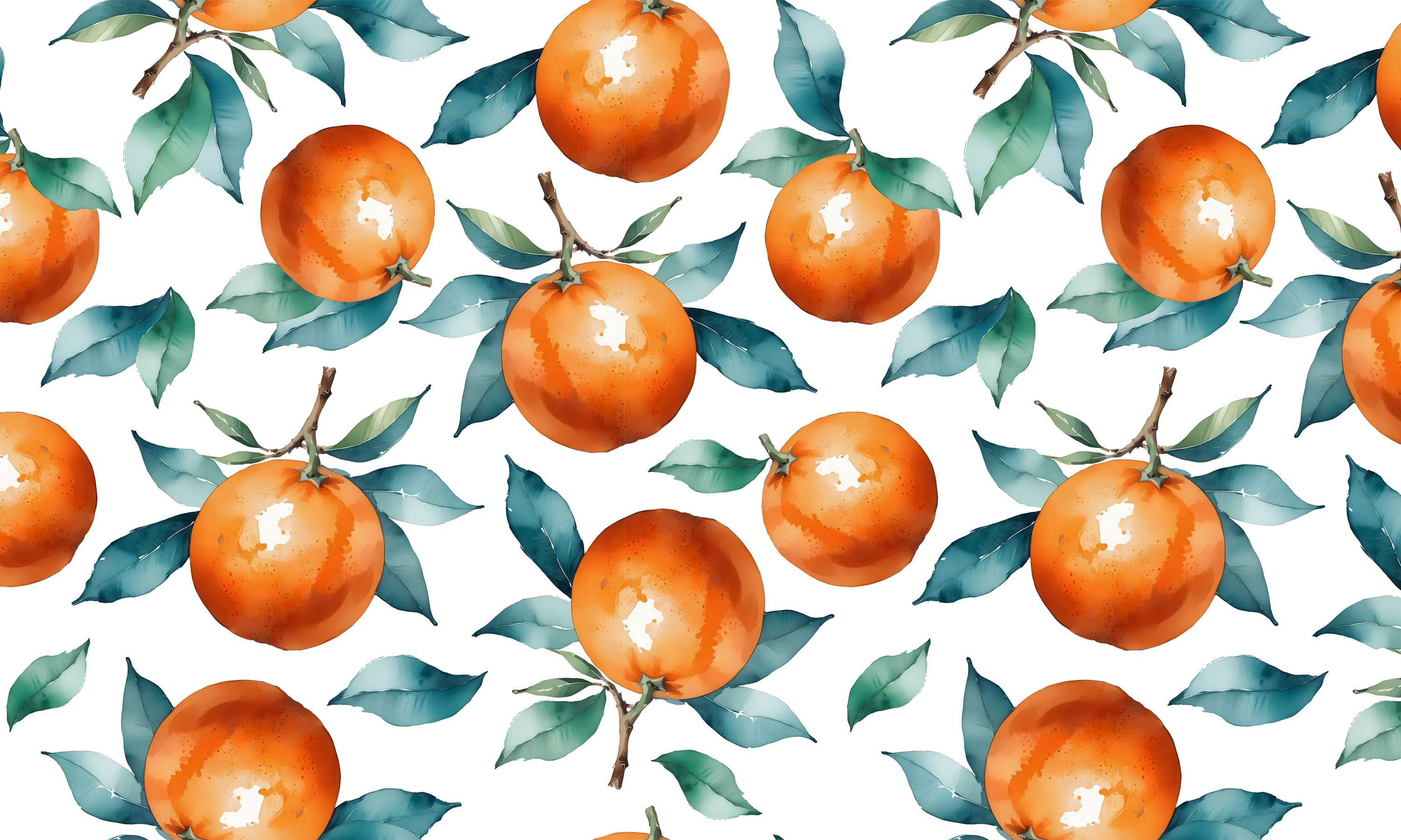 Seamless citrus pattern collection. Free print-10