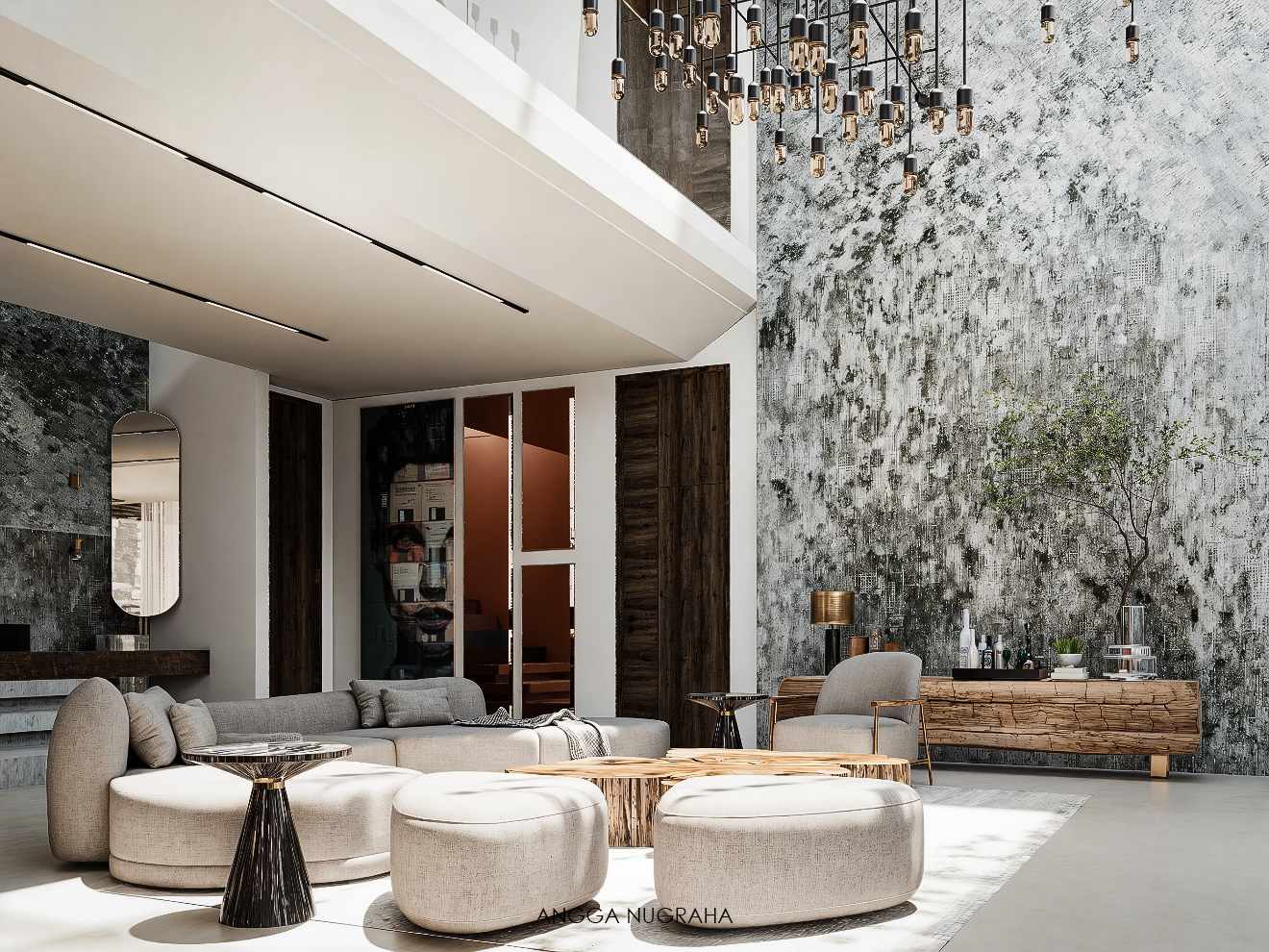 现代客厅别墅设计-2