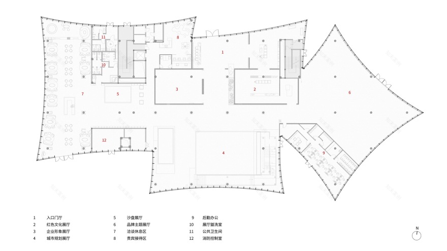 张家港绿地·高铁新城展示中心丨翰方设计-40