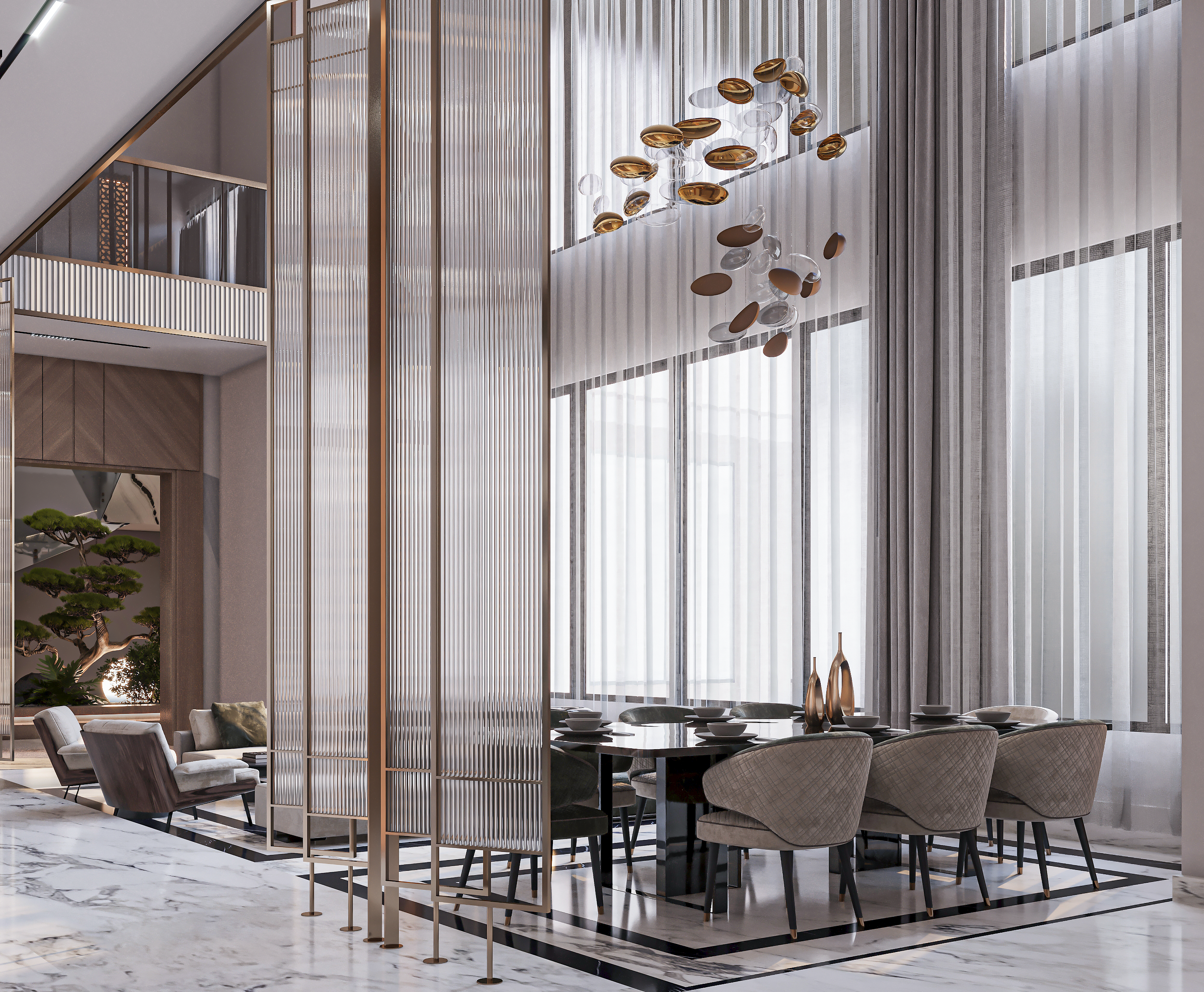 意式轻奢复式丨沙特阿拉伯丨Axis Architects-9