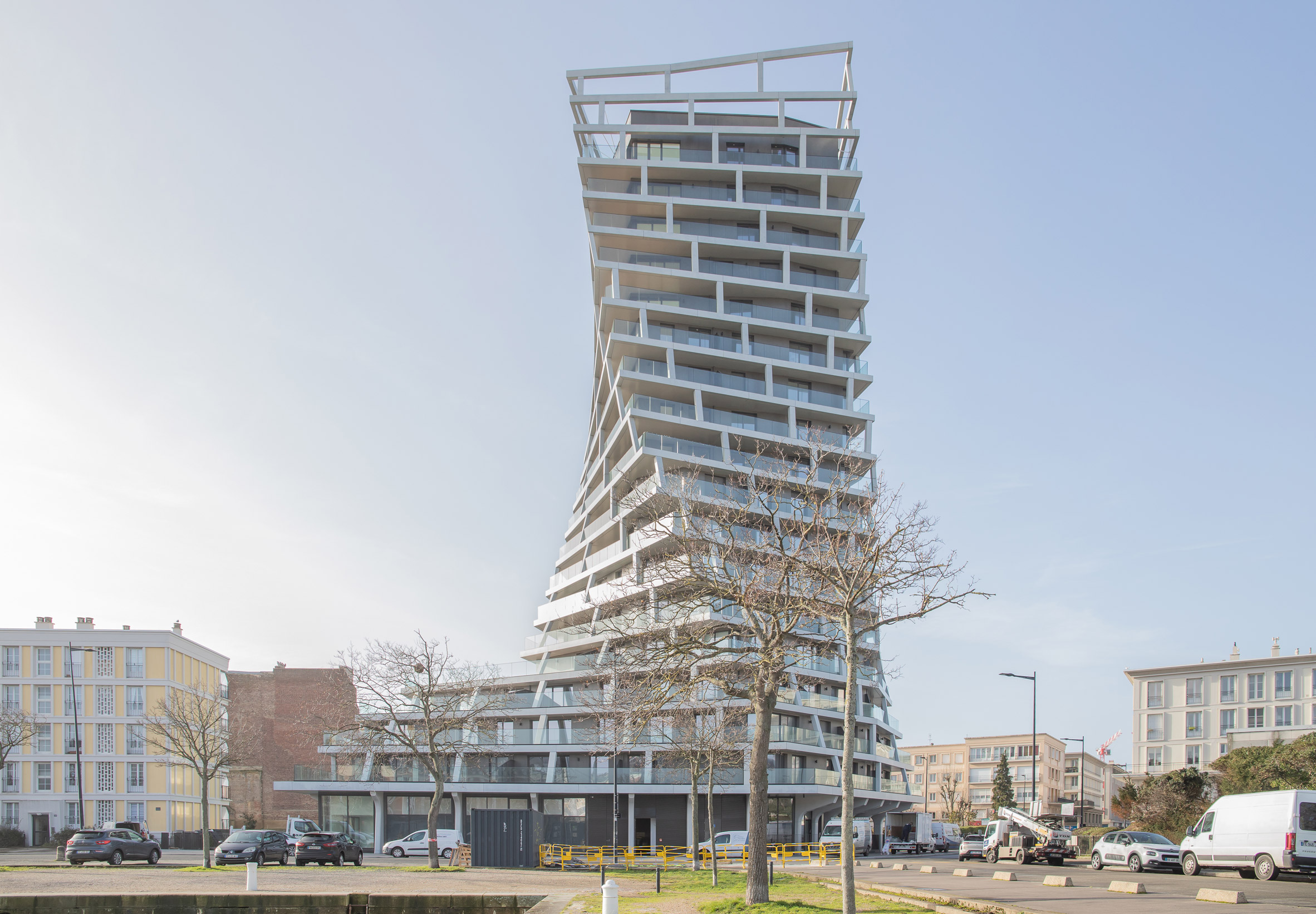 Hamonic + Masson gives Alta Tower in Le Havre an "expressive" twisting concrete shape-4