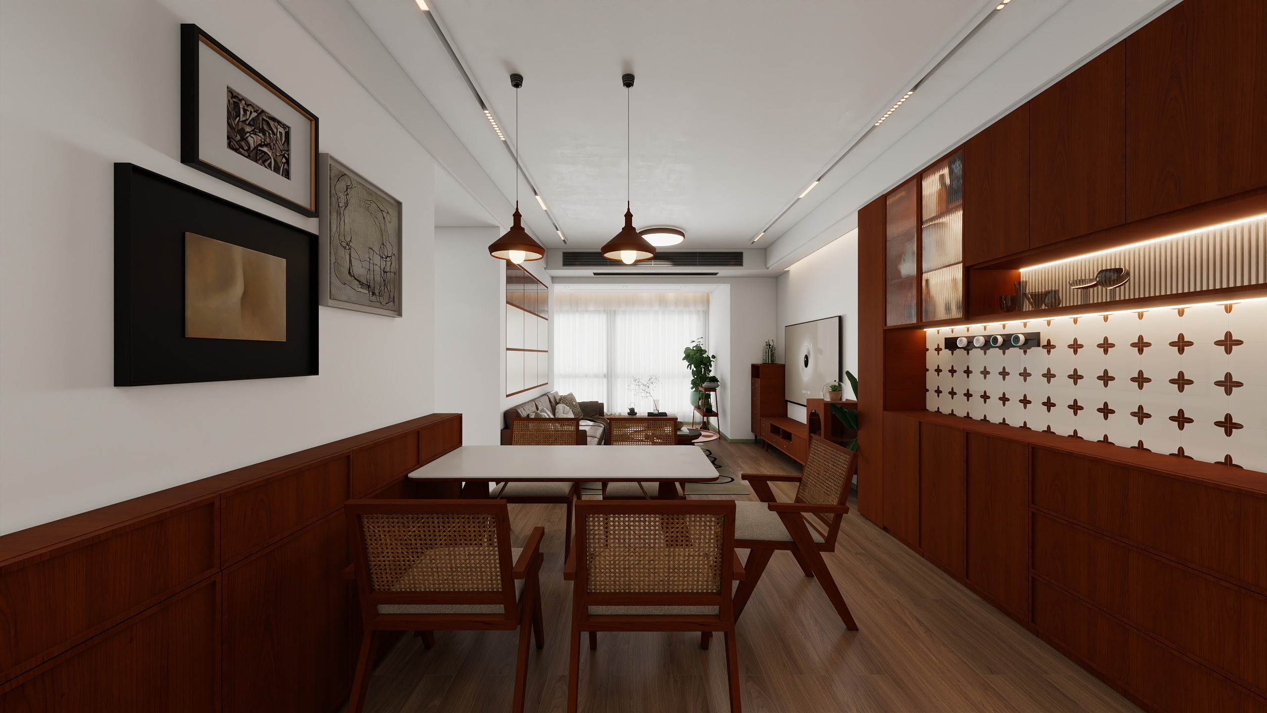 四川成都金域华府（100平方中古风三居室）-19