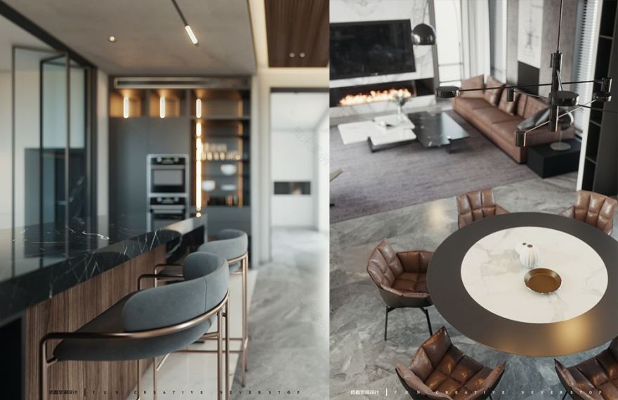 大滩六号院 | 现代简约生活美学空间-9