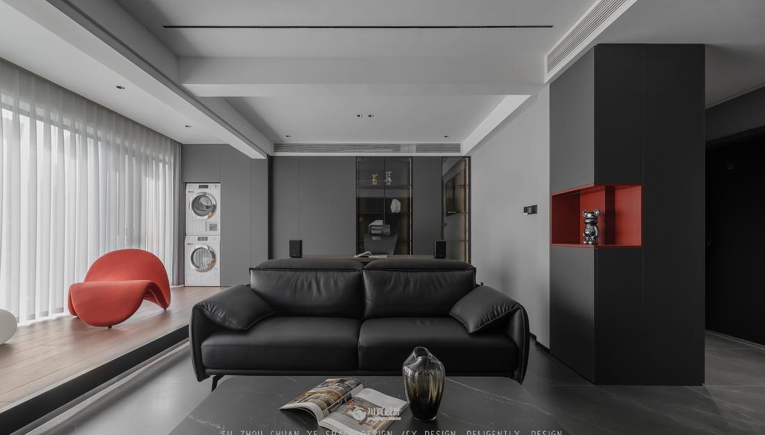 暗黑系精装房 · 现代简约的优雅与神秘-24