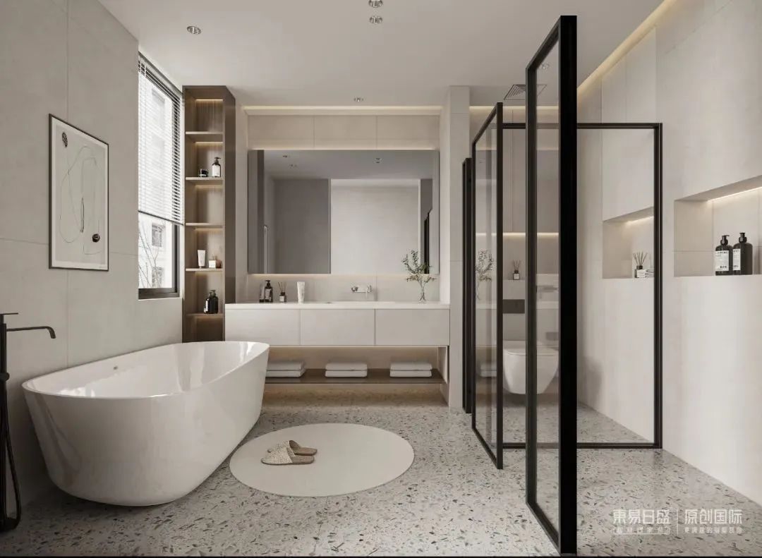 1500㎡豪宅装修，每一帧都是「轻奢风」大片！-53