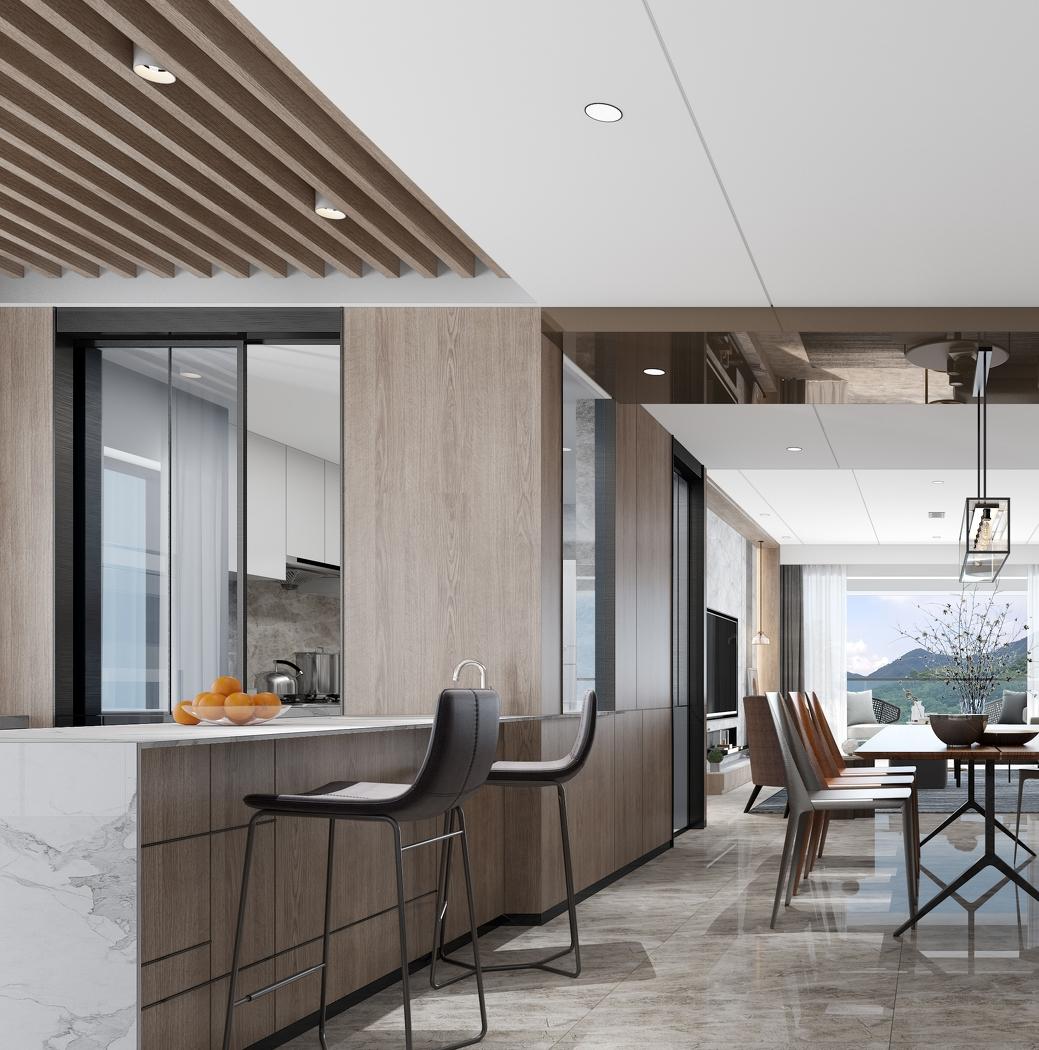 轻美式山景宅 生活与自然相融-17