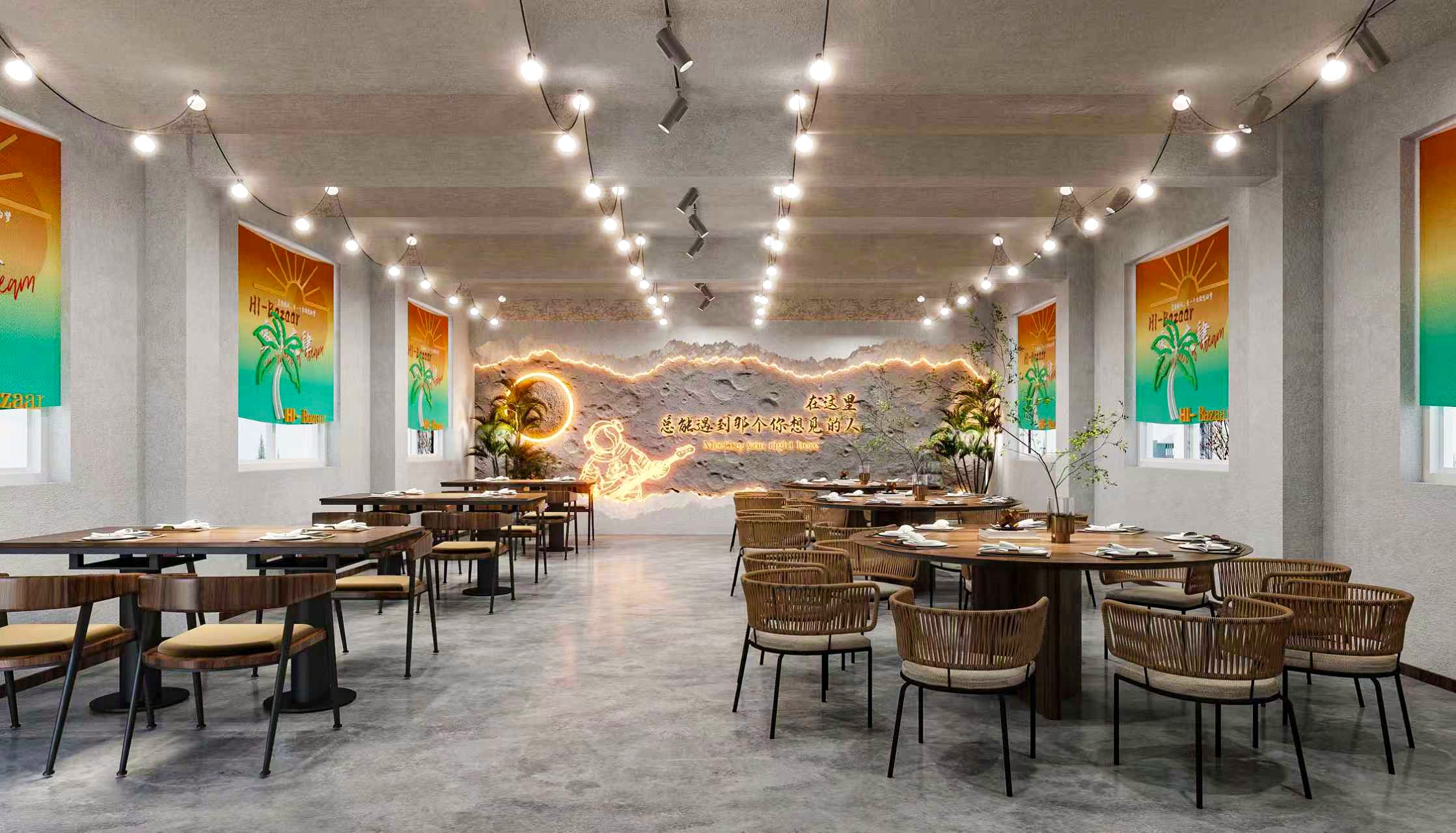 河工大露营餐厅丨河南天恒建筑装饰工程有限公司-17