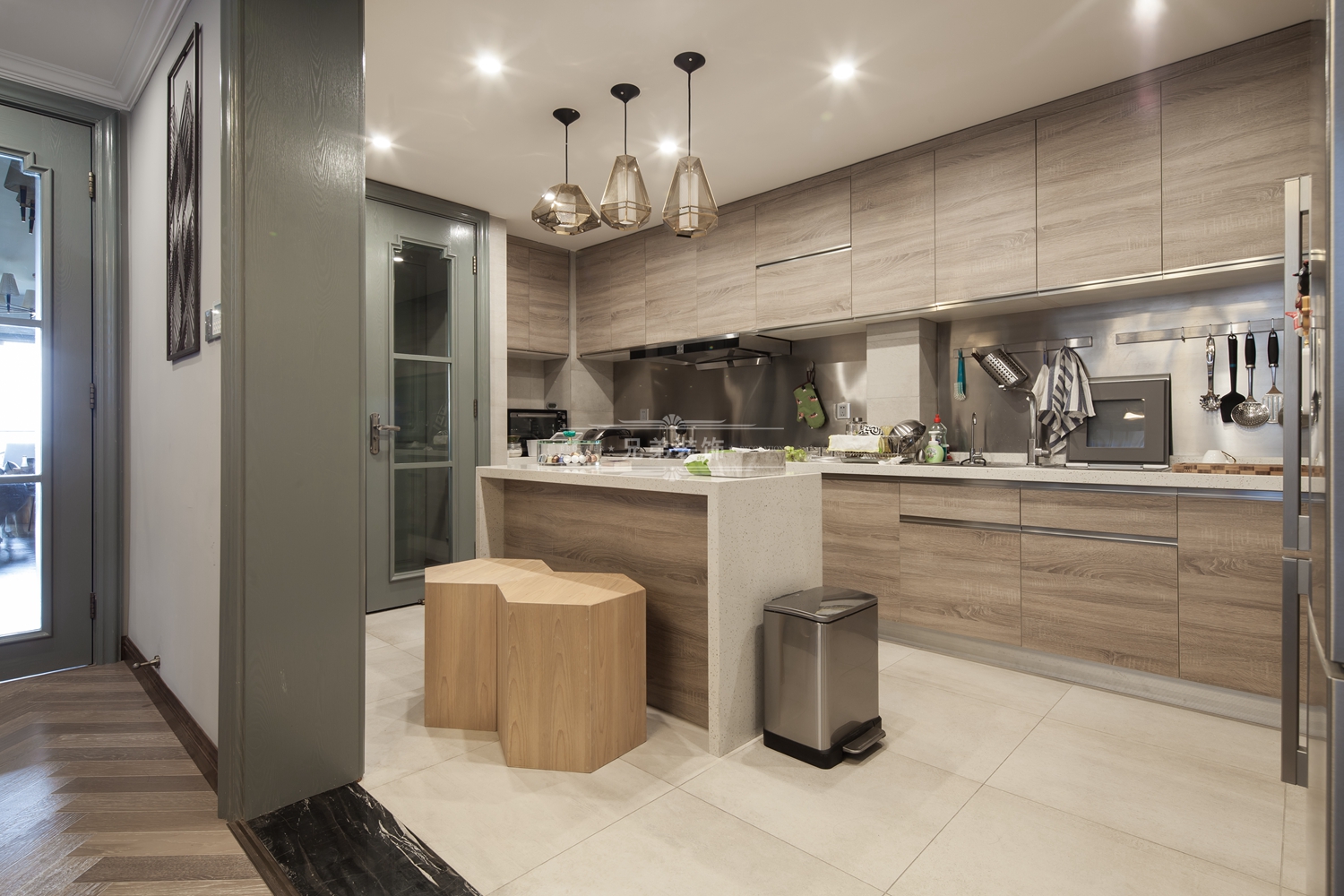 龙湖春森彼岸 150 平现代摩登美式装修设计-21