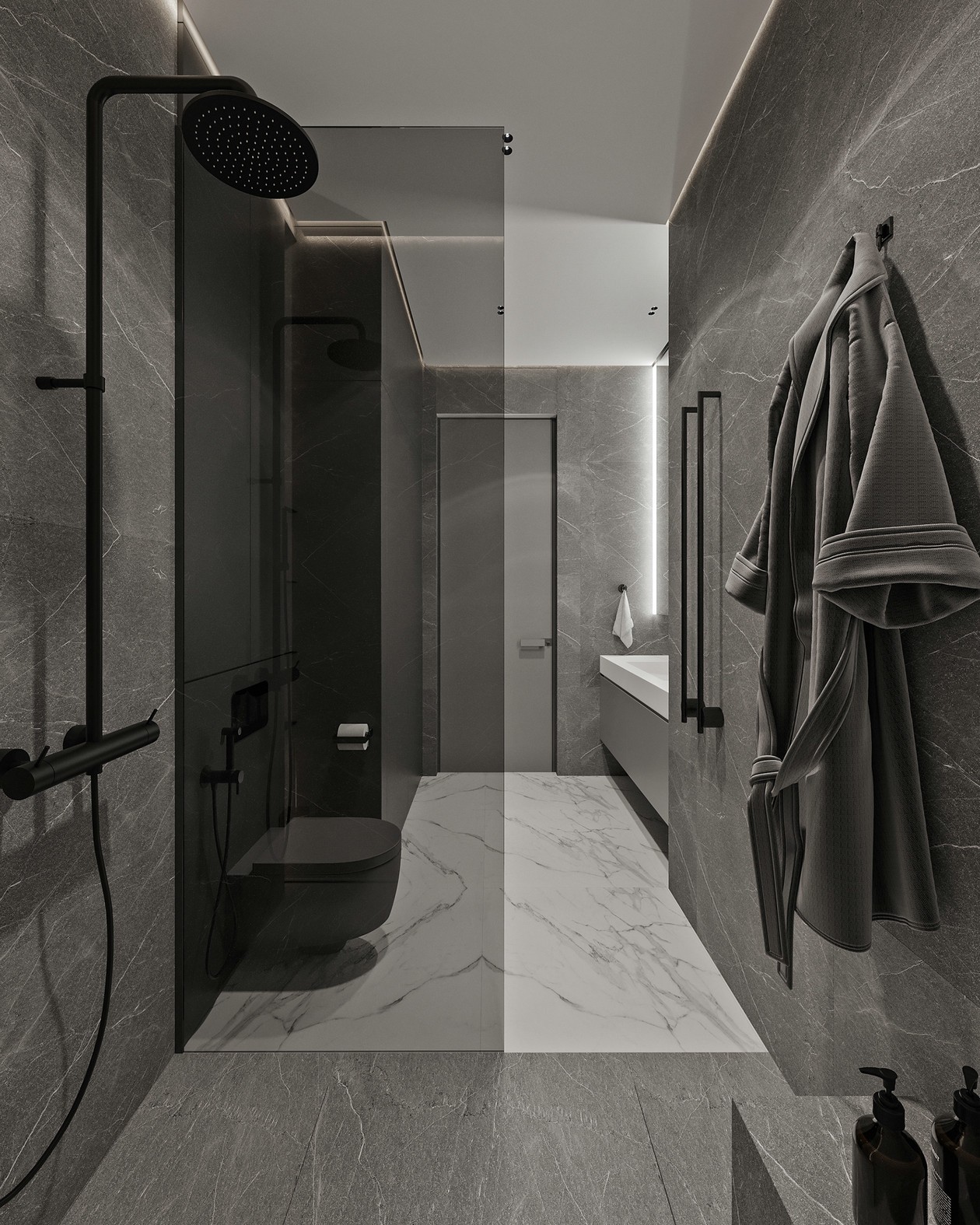 绿色+灰色空间设计 舒适又自然 温柔而绮丽-14