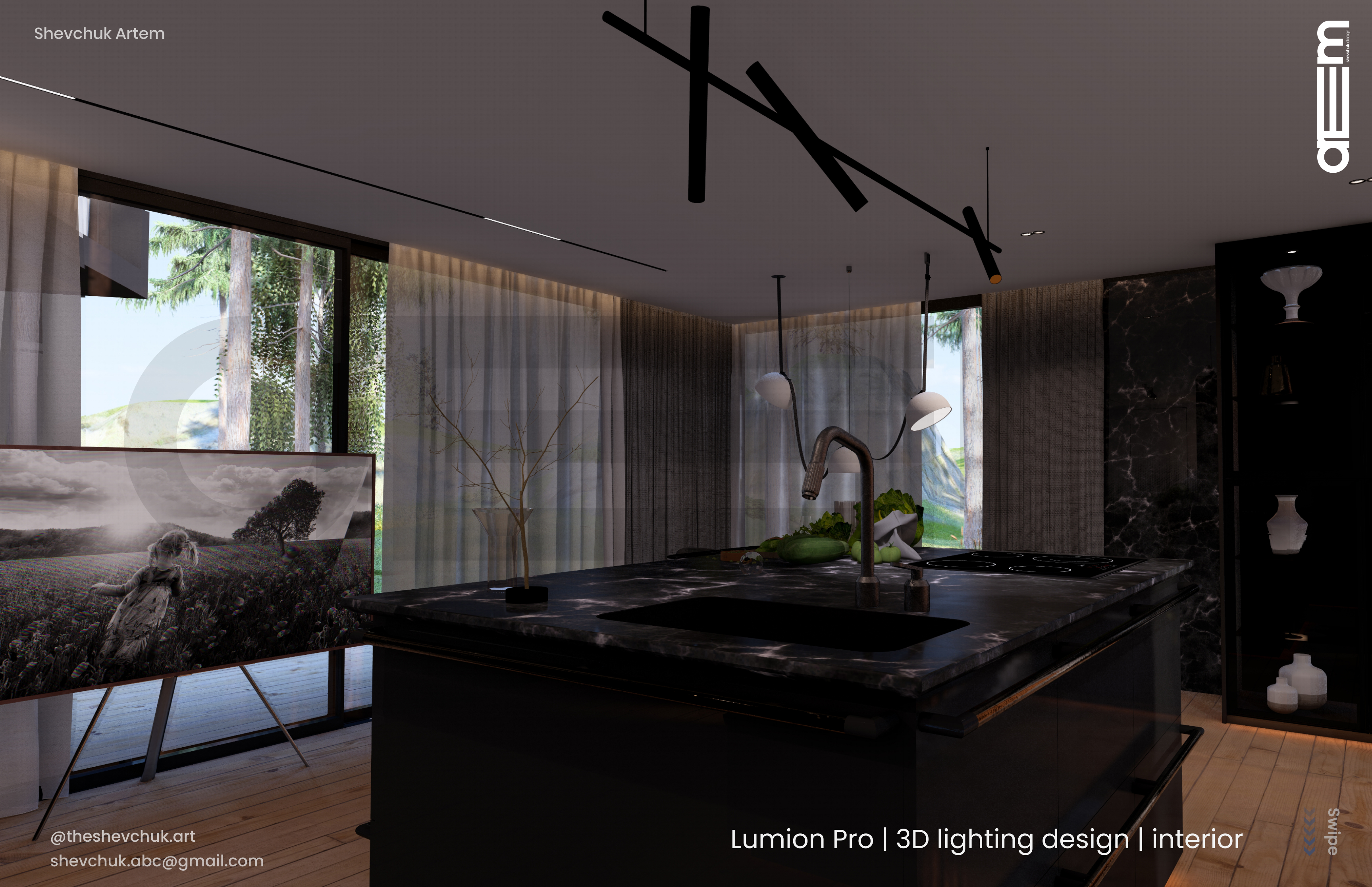 Lumion Pro | 3D lighting design | interior-2