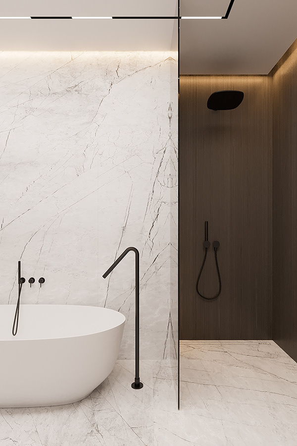 高级黑+简洁白 温和纯粹，回归空间的素净情怀-13