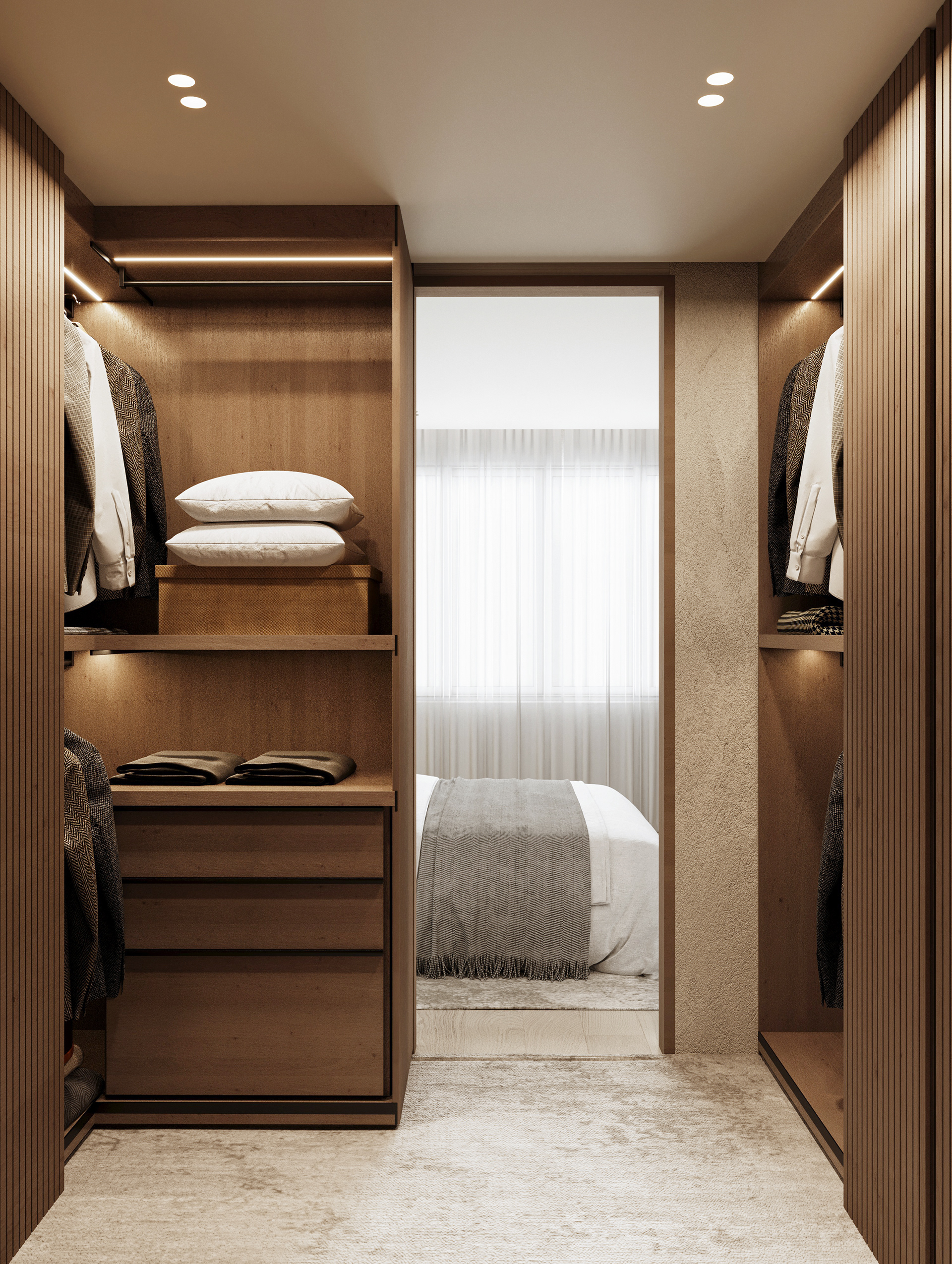 现代主卧室设计丨沙特阿拉伯丨Reel Studio-22