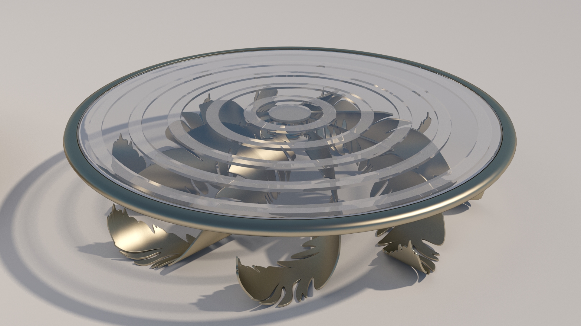 欧几里得鸟羽毛桌子-12