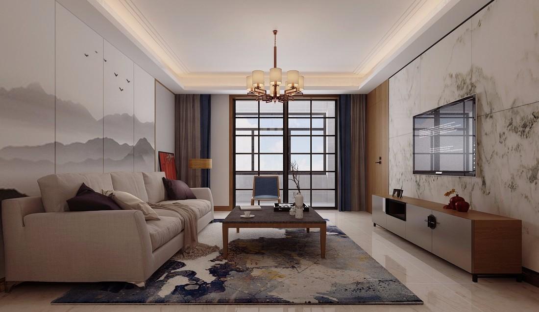 济南万泰装饰万达文旅城140平装修案例-2