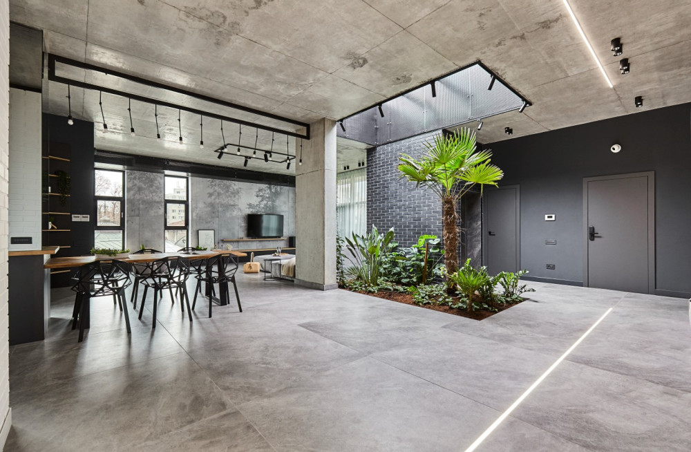 罗马尼亚顶层公寓工业风格设计案例-35