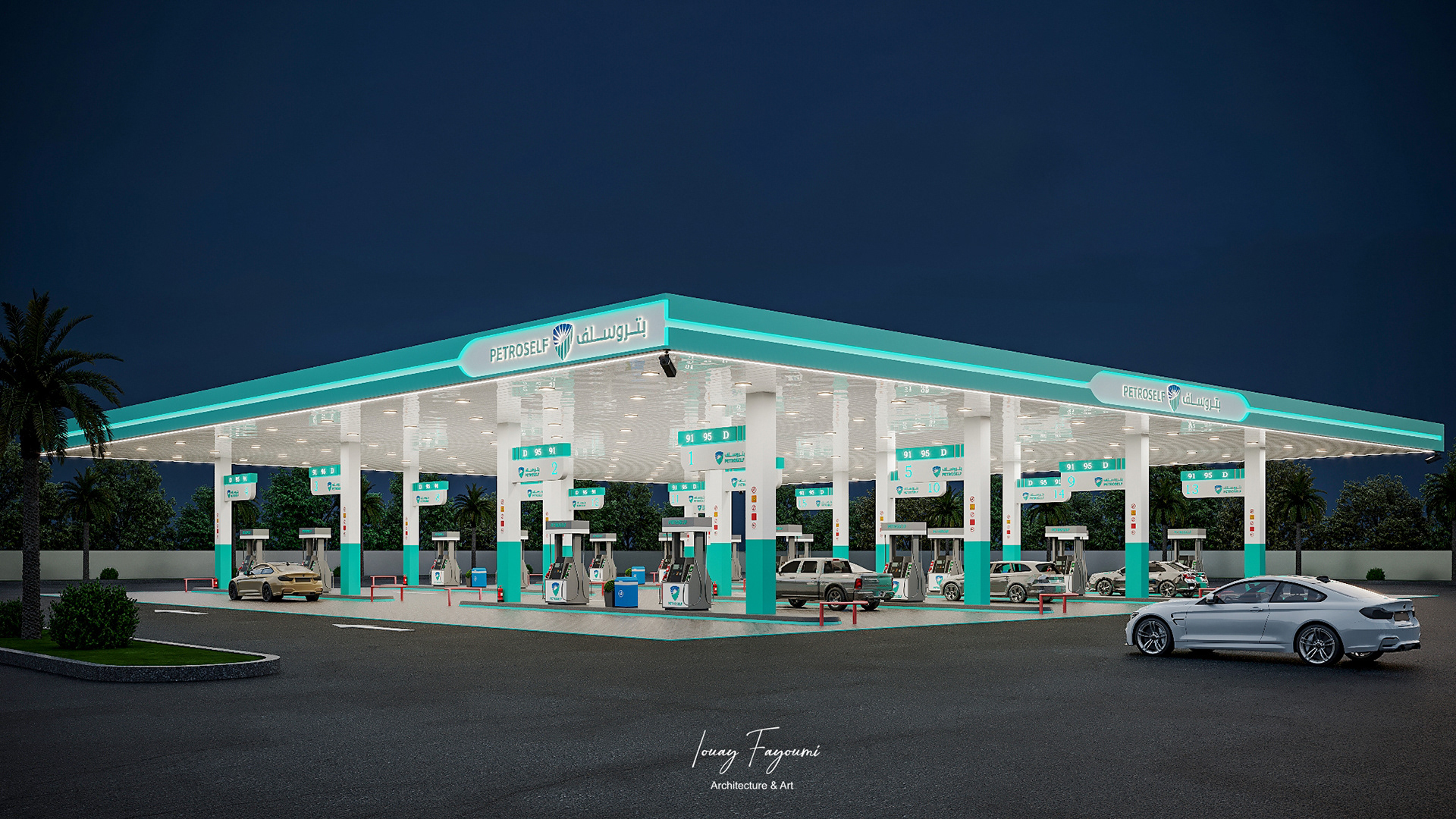 PetroSelf 加油站设计丨沙特阿拉伯-13
