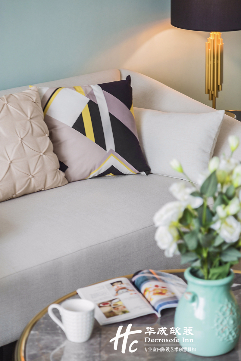 【华成美域设计】吉宝凌云峰阁136㎡ 北欧风-8