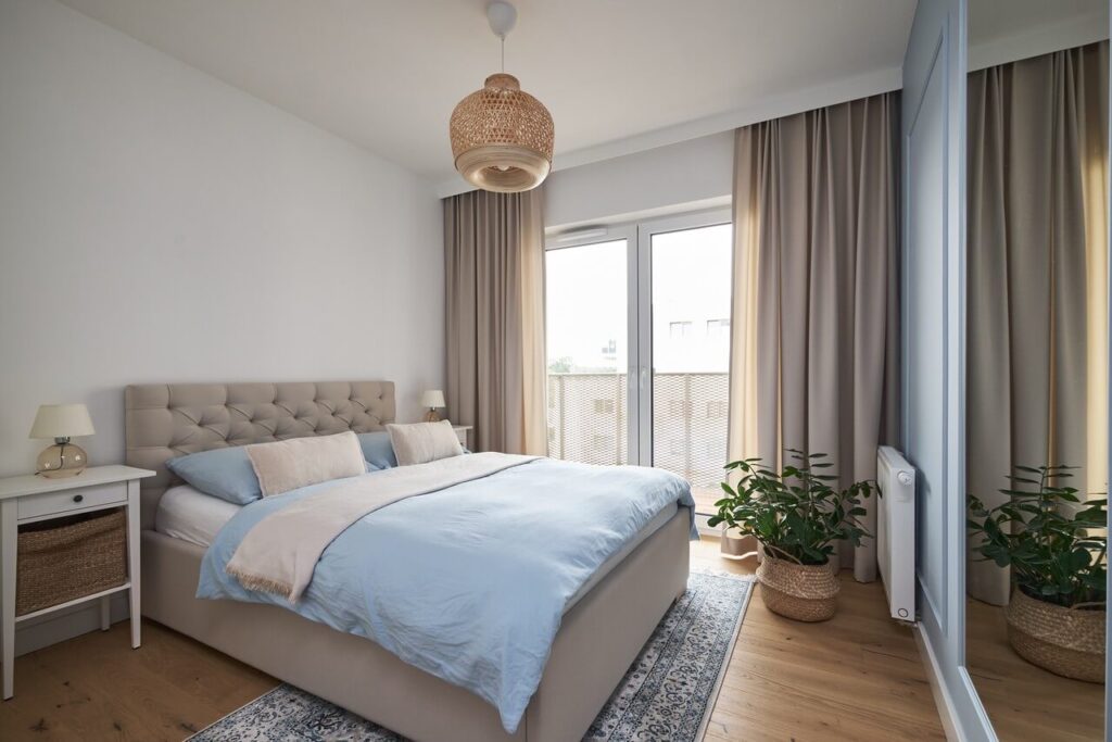 米色与蓝色调的86平公寓设计丨波兰弗罗茨瓦夫丨Projekty Wnętrz Kozak-49