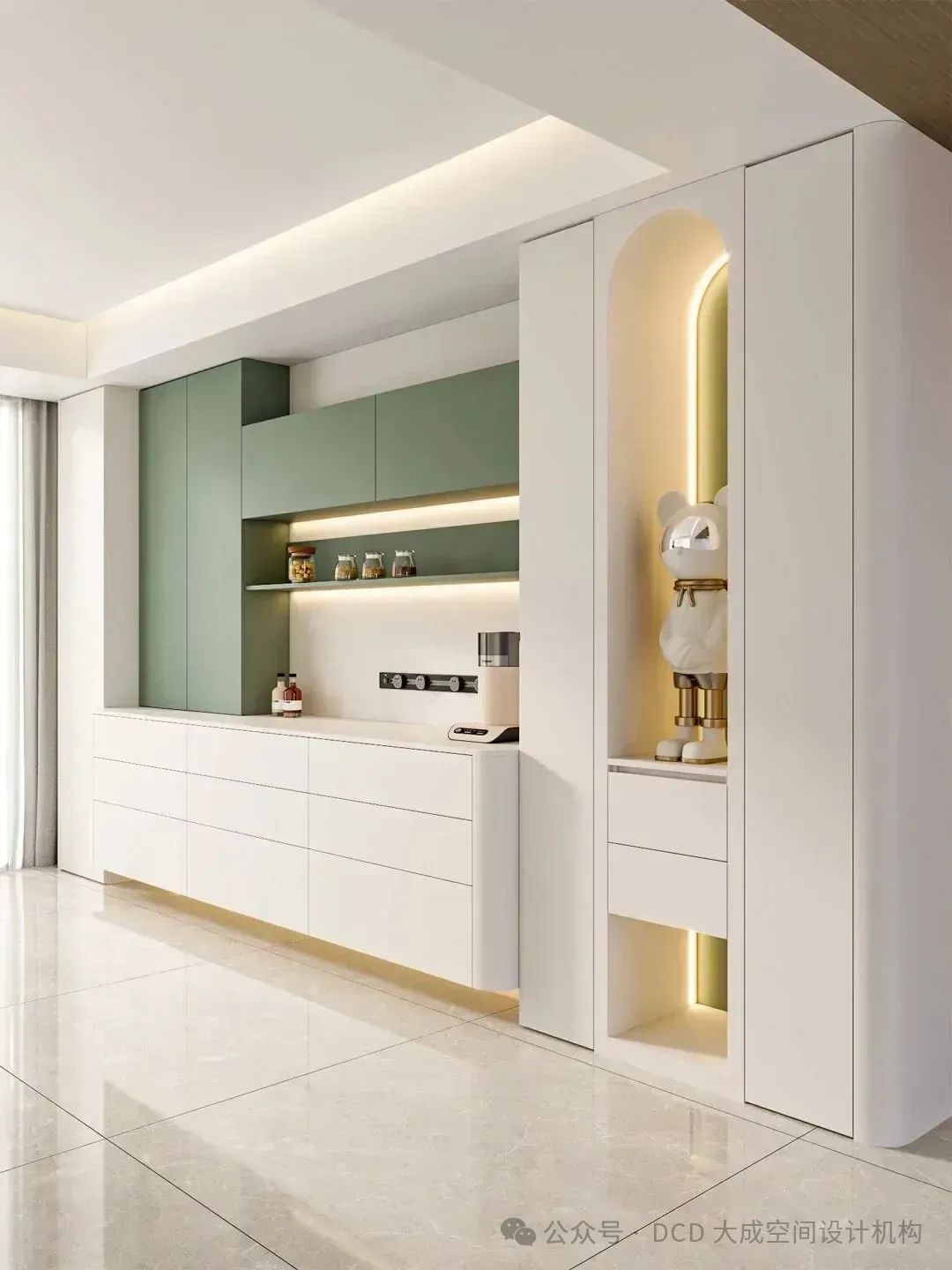 餐边柜这样设计,好看又实用,高级感满满-32