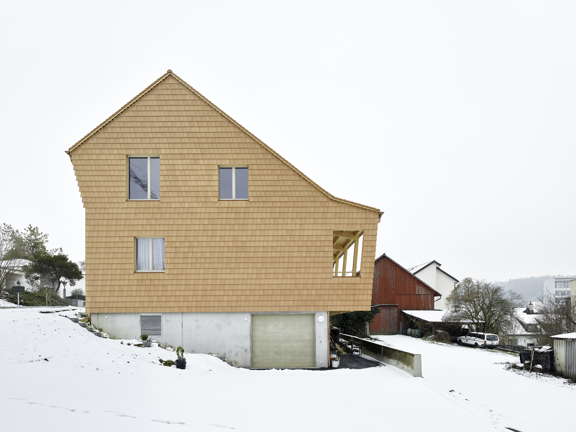 Schärrer House 自然材料打造的瑞士乡村家园-9