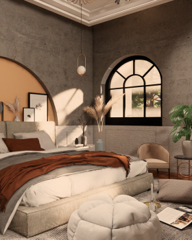 country bedroom