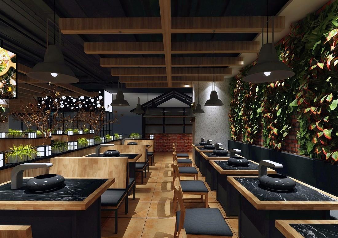 梨花炭火烤肉自助餐厅(乐宾店) | 现代风格的自助烤肉空间-54