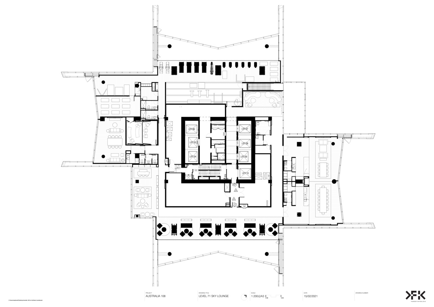 澳大利亚 108 号摩天大楼丨澳大利亚墨尔本丨Fender Katsalidis Architects-58