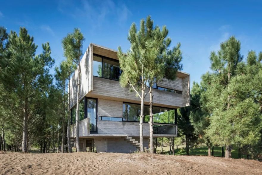 阿根廷自然纯粹清水混凝土住宅设计-87