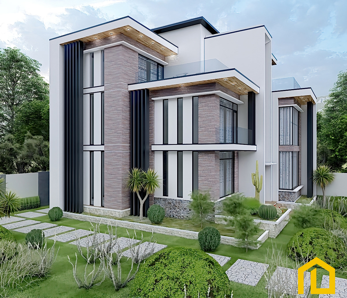 Anastasiya Gushchina丨别墅建筑丨Three Storey House 004-4