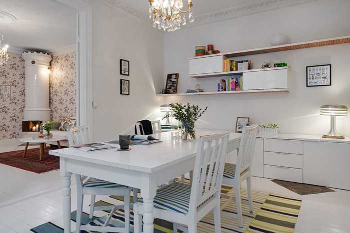 瑞典城市公寓的印花墙纸设计-7