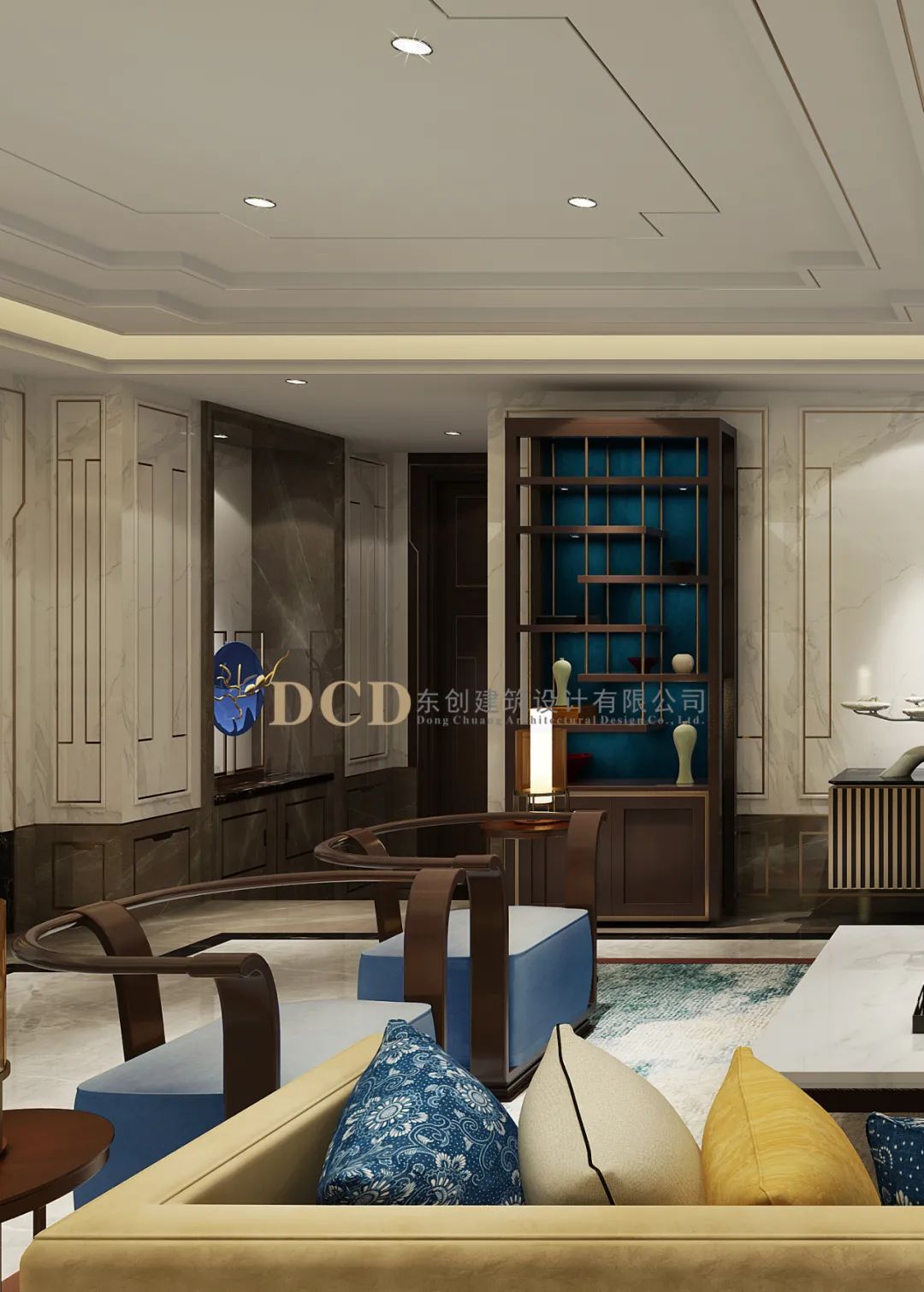 广东佛山九江别墅 | 新中式雅致空间,归家期待的美好呈现-38