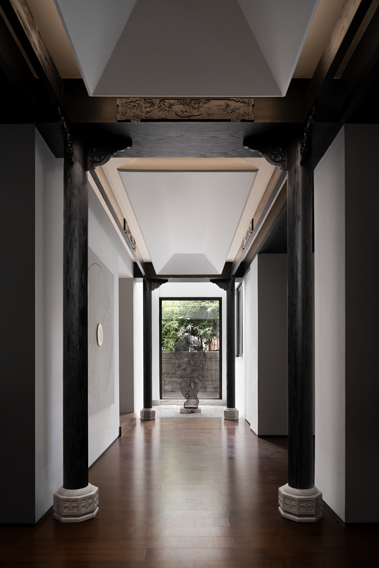 宁静深沉的东方美学私人国学会所丨吾疆设计-23