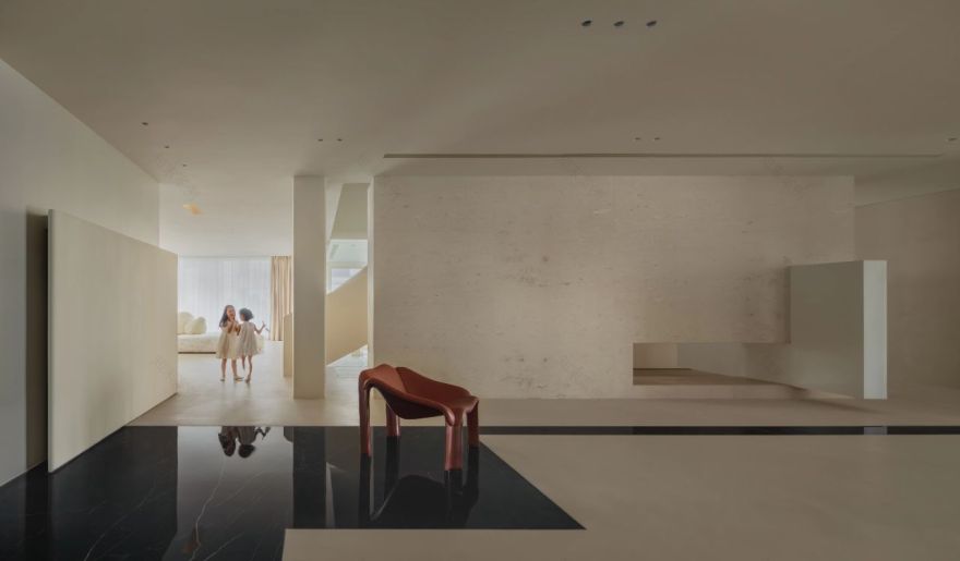 600㎡极简奶油风豪宅丨尔我空间设计研究室-29