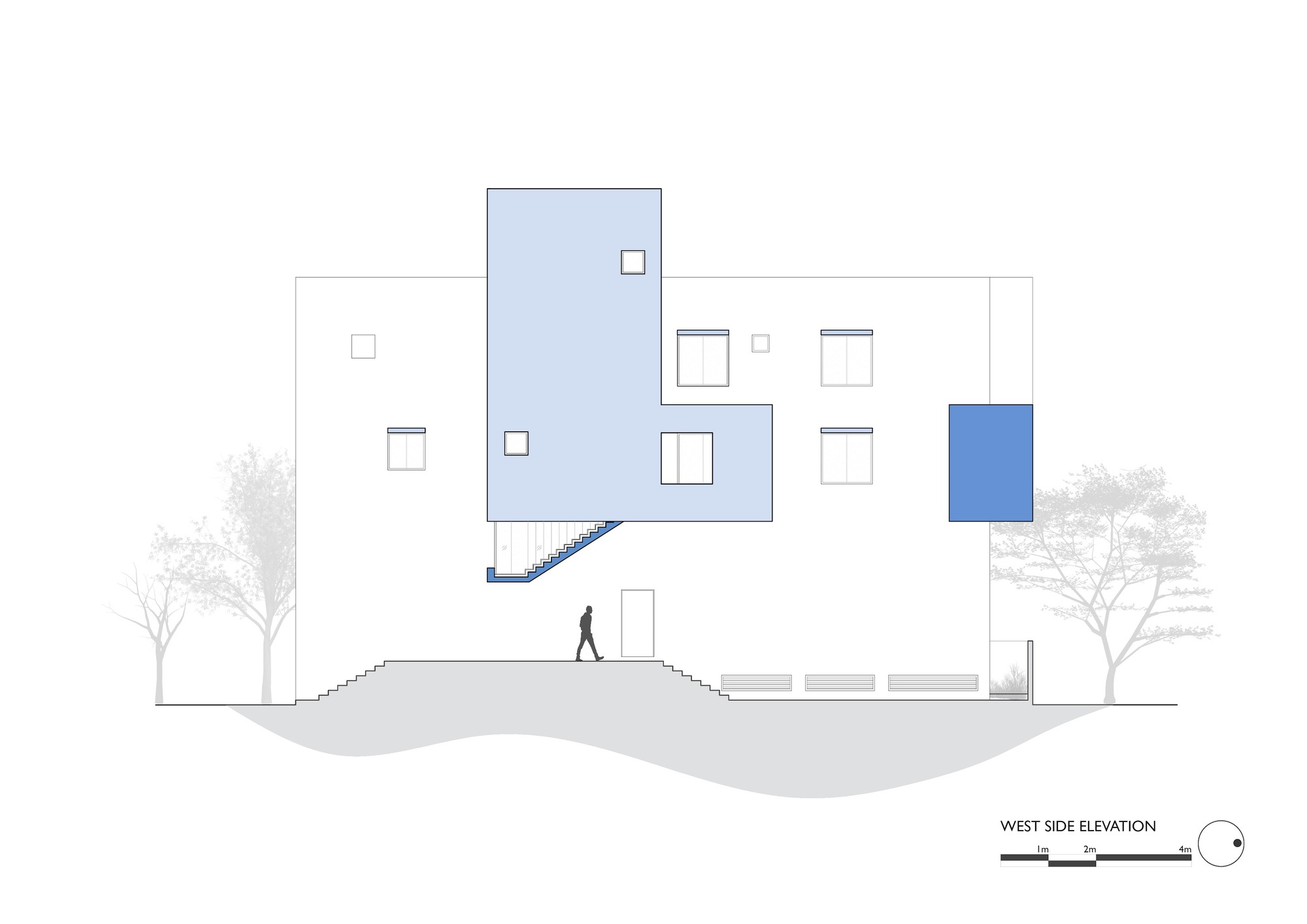 突出楼梯的房子丨印度丨Karan Darda Architects-21