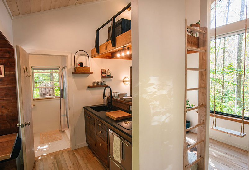 森林中的梦幻木屋，禅意与童趣并存-8