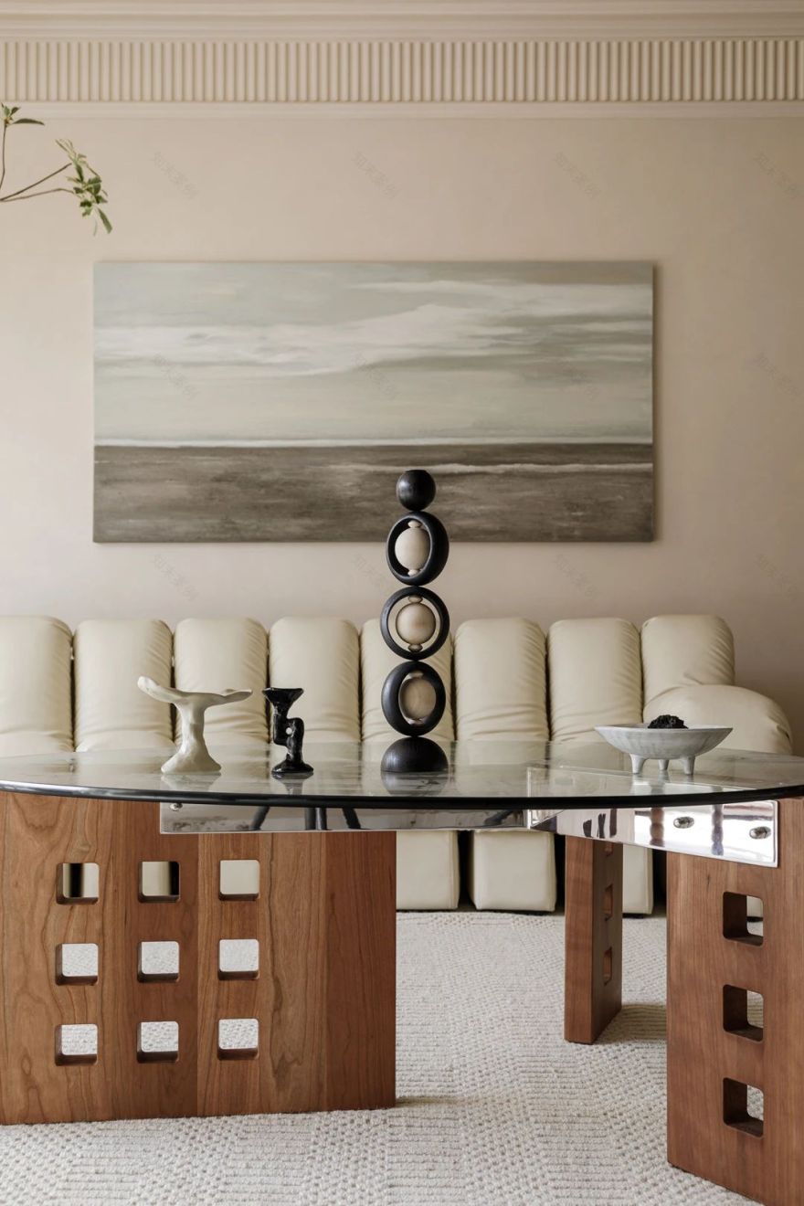 线面布局,石材联动 | 年轻人的婚房也讲究“打破重组”-15