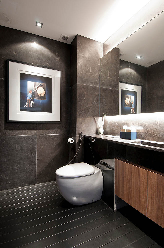 豪华别墅 现代风格新加坡时尚现代工业风格阁楼设计-4