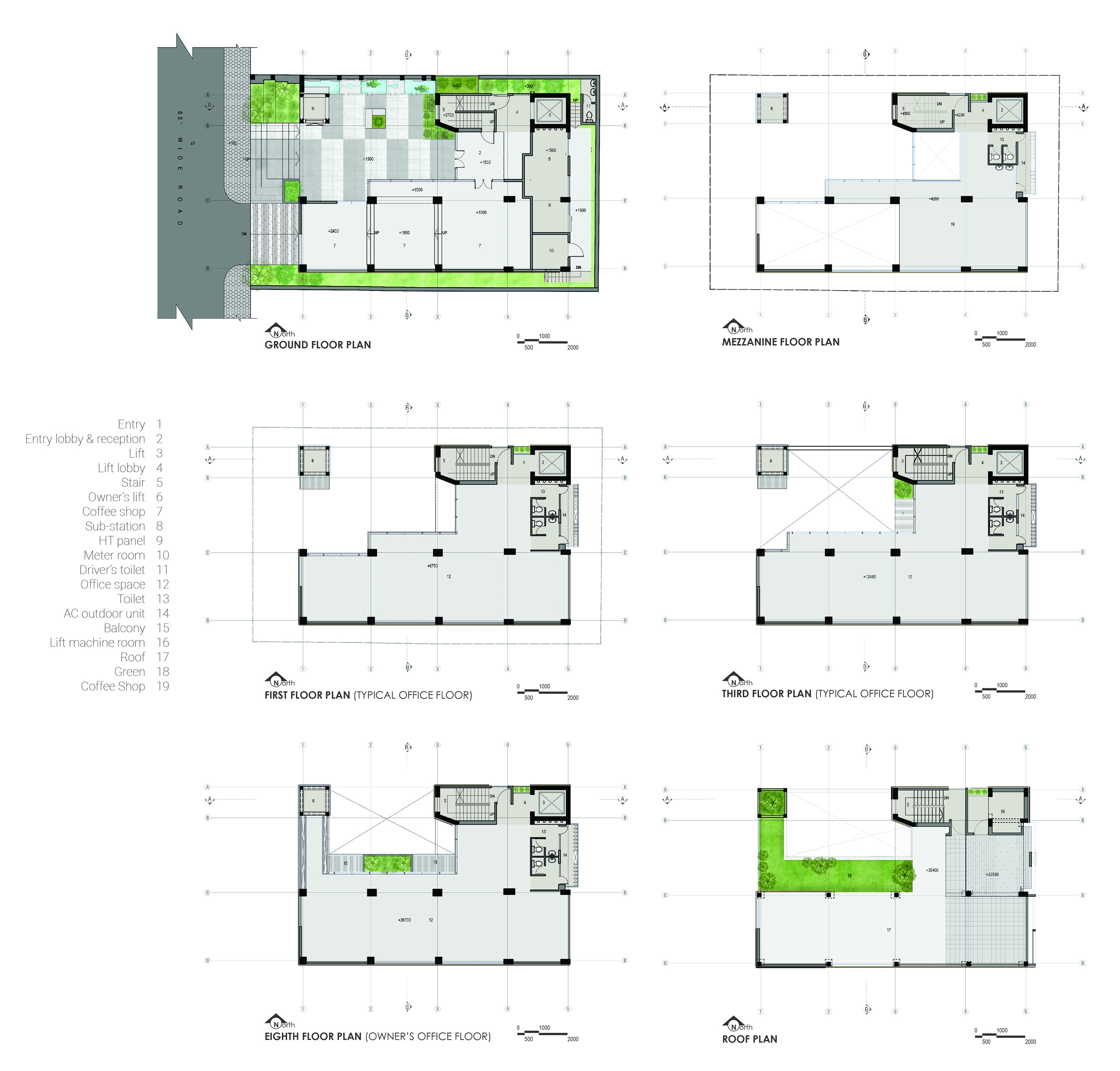 绿意盎然的都市森林办公楼-48