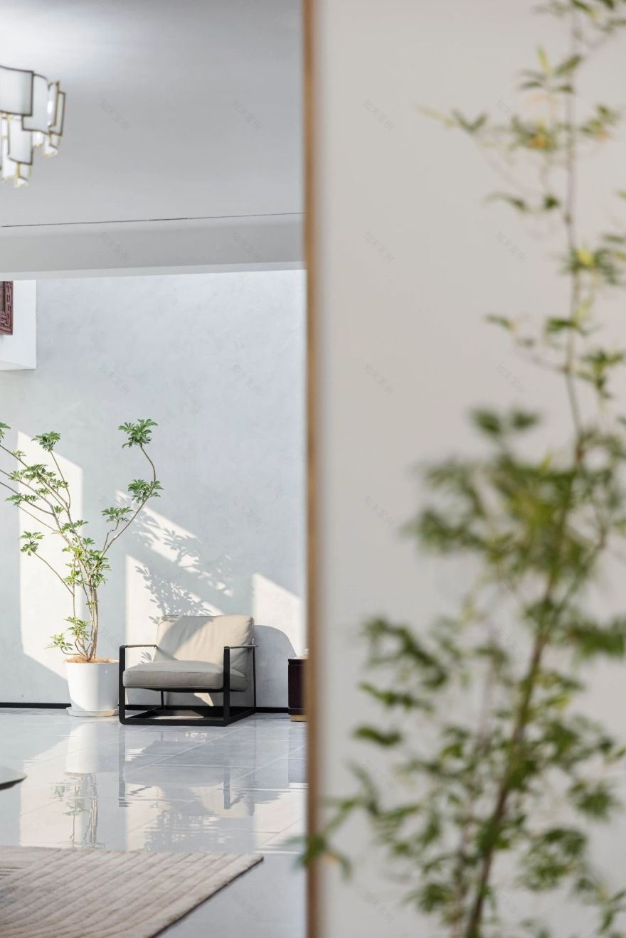 青花瓷中式与现代风格的碰撞大平层丨中国北京丨艾德诺特(北京)设计顾问有限公司-24