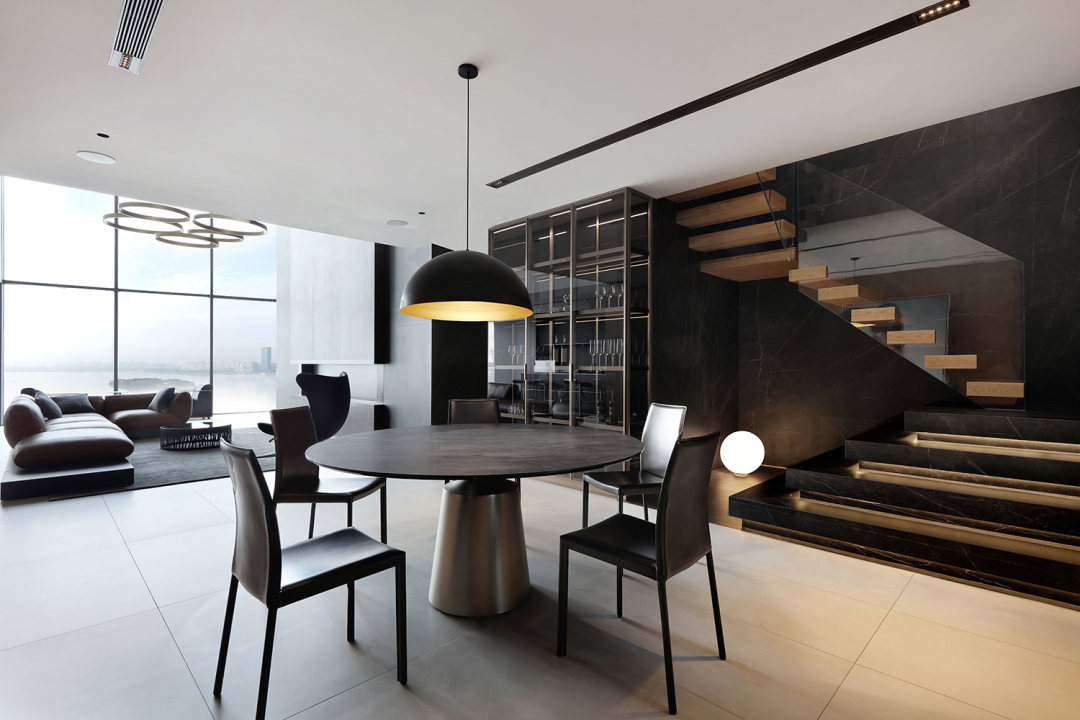 苏州玲珑湾 520m²顶级湖景复式丨中国苏州丨石木空间建筑设计-25