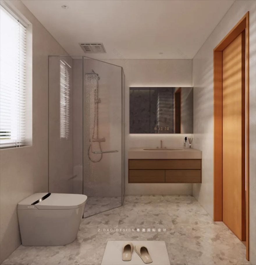 尊道新作|合肥『中央公园岚庭』中古风大平层设计,时光沉淀可持续松弛的家~-103