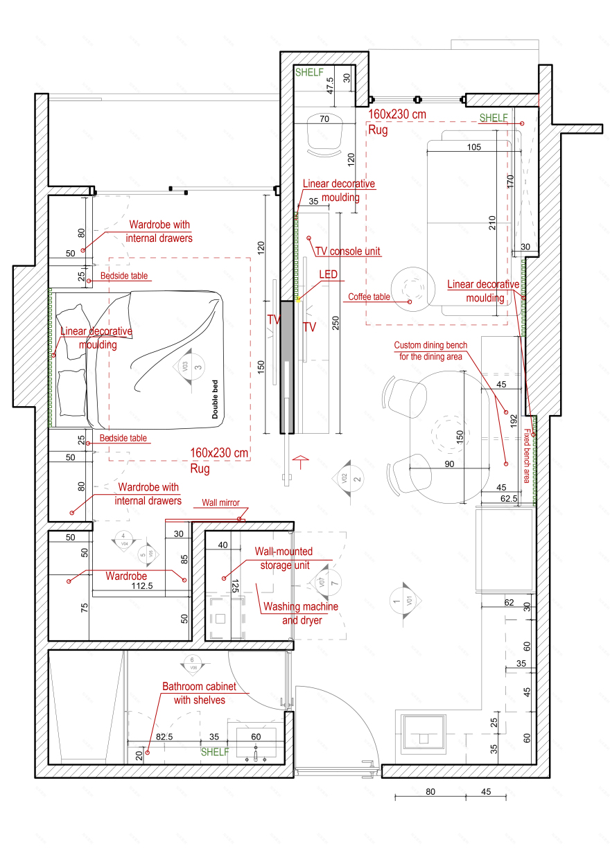 Compact Apartment Design in Panama – Custom Interiors-30