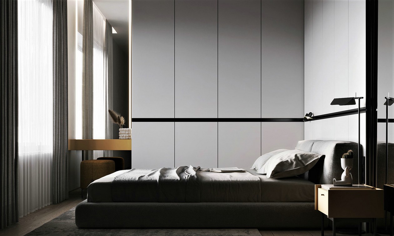 高级灰色系小空间公寓设计-9