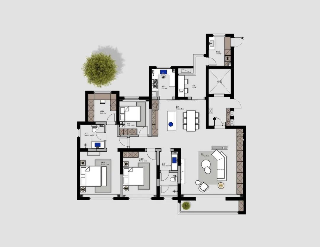 西安高新 CBD 亲子宅丨中国西安丨西野空间设计-62