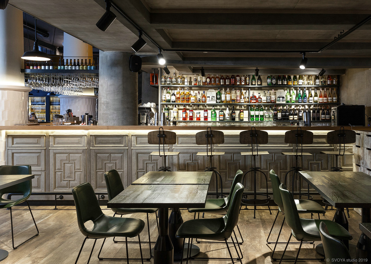 斯大林帝国建筑中的创新啤酒餐厅设计-37