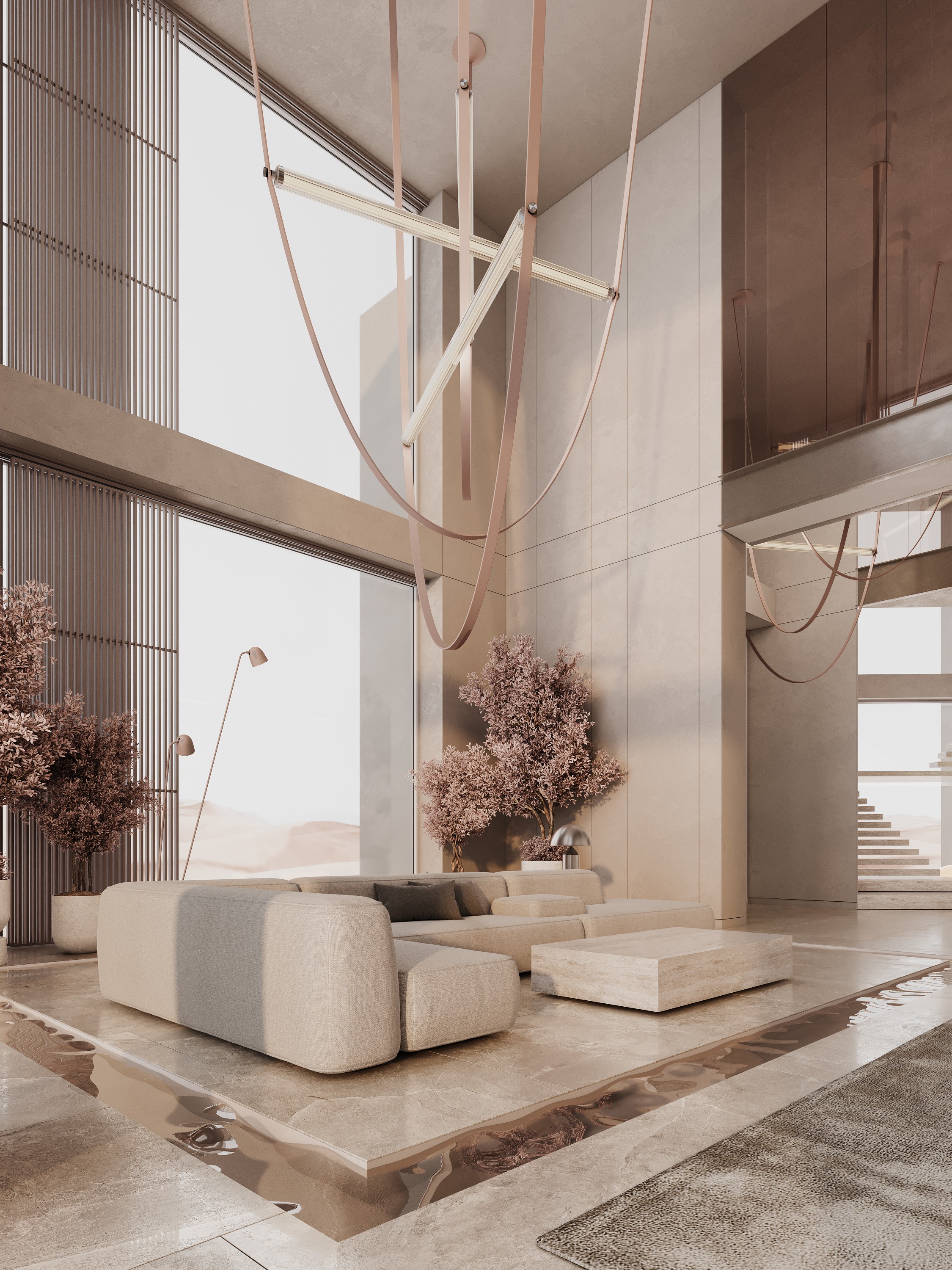 高级素色+木质风 别墅设计！-14