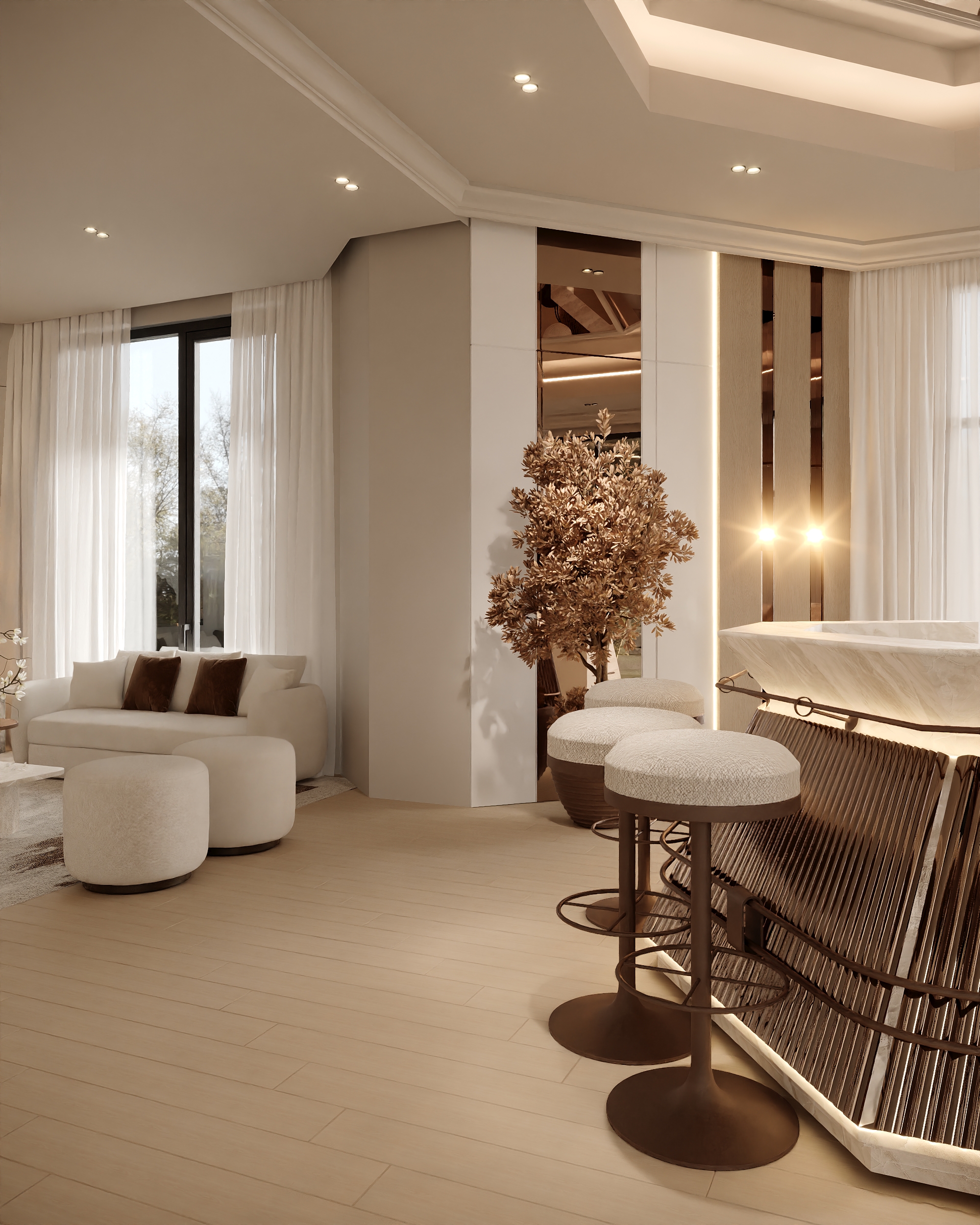 LIVING AREA WITH DRINK ZONE-12