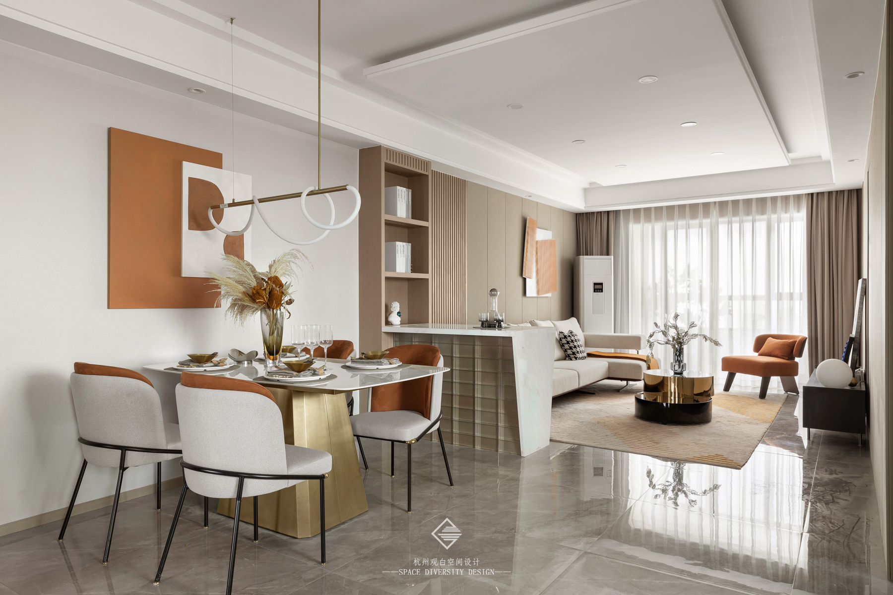 济南·高铁黄金城样板间丨中国济南丨杭州观白室内设计有限公司-9