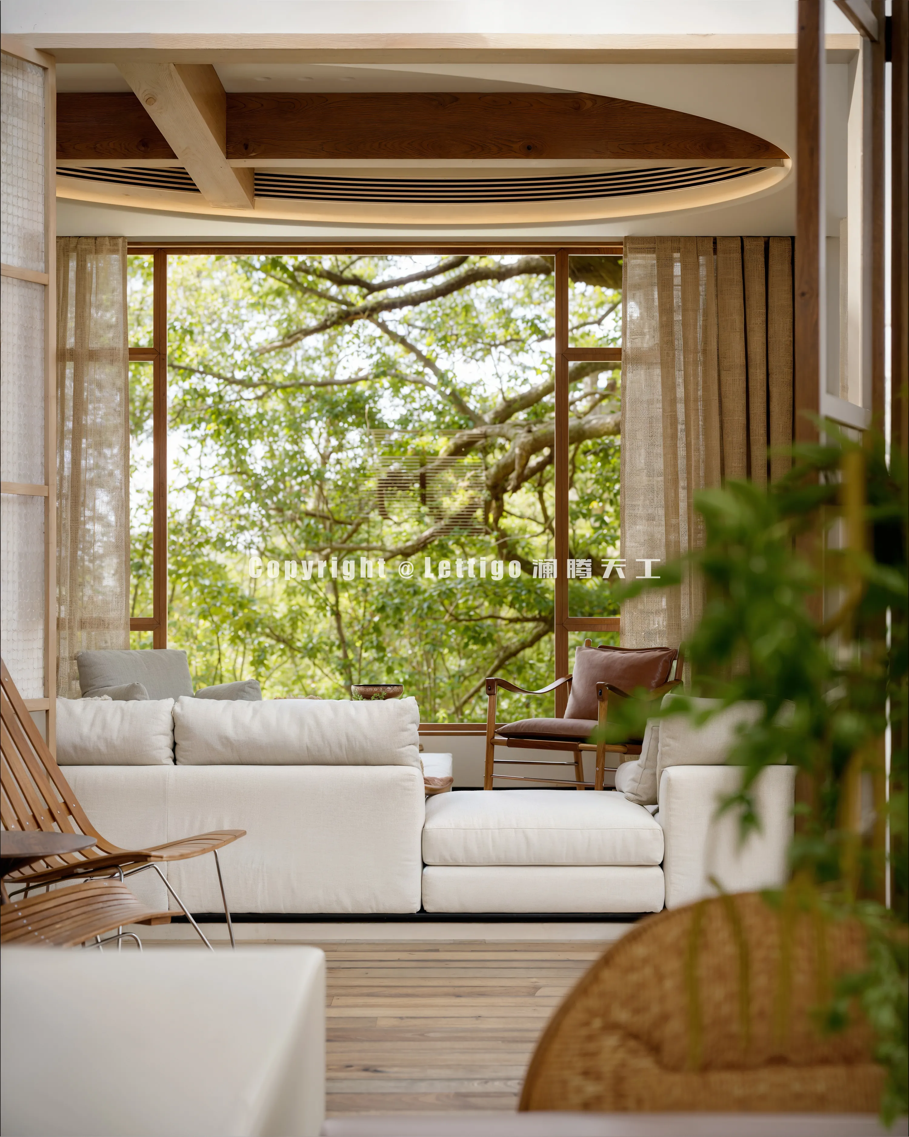 自然原木色系别墅-4